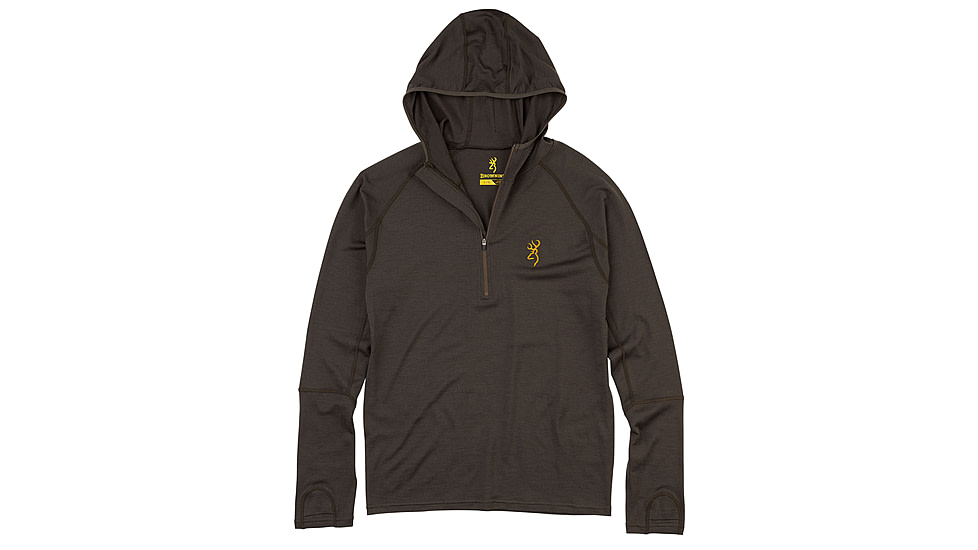 Browning Merino Hooded Shirt - Mens, Major Brown, 3XL, 3010929806
