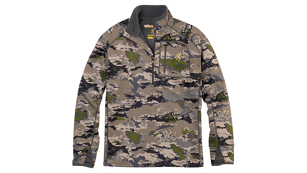 Browning Monroe 1/4 Zip Shirt - Mens, Ovix, Large, 3010973403