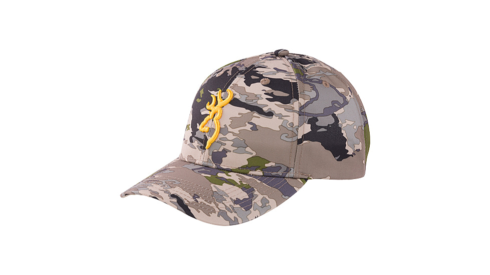Browning Rimfire Cap Buckmark Logo Ovix Velcro, Camo, 308379341