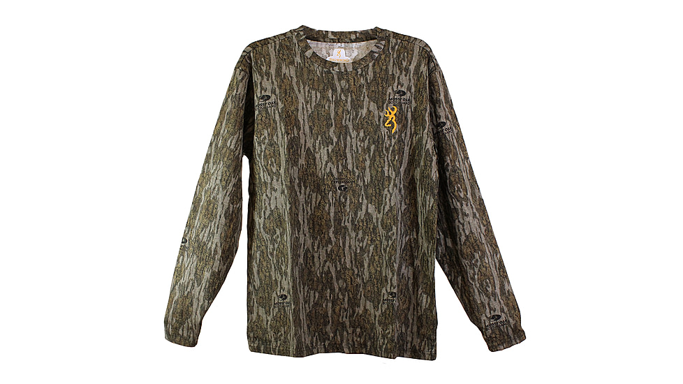 Browning Wasatch Long Sleeve Shirt - Mens, Mossy Oak Bottomlands, Large, 3017821903