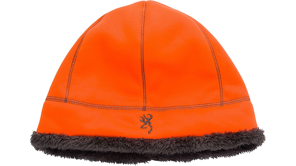 Browning Wicked Wing Highpile Beanie, Blaze/Charcoal, One Size, 30866879