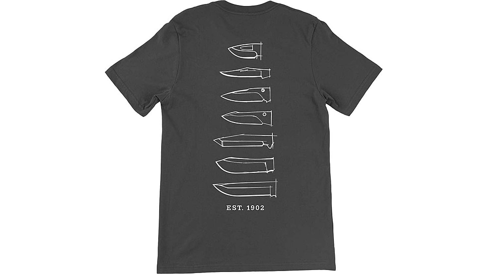 Buck Knives Blade T-Shirt - Men's, Charcoal, Large, Cotton, 13366