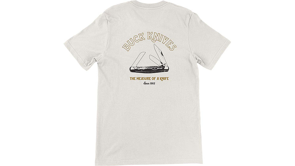 Buck Knives Measure of A Knife T-Shirt - Men's, Natural, Large, Cotton, 13384