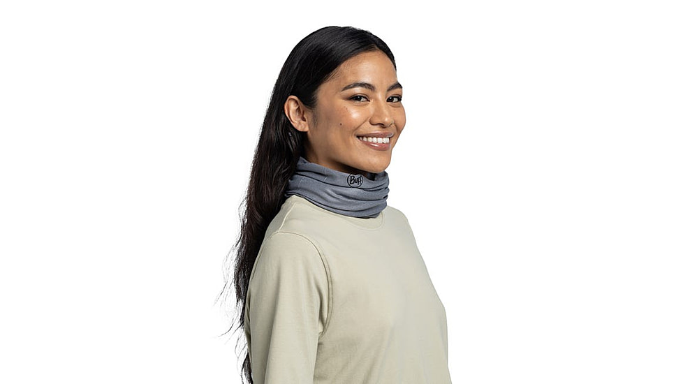 Buff Coolnet UV Neckwear, Solid Ash, 119328.914.10.00