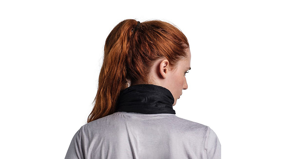 Buff Coolnet UV Neckwear, Solid Black, 119328.999.10.00