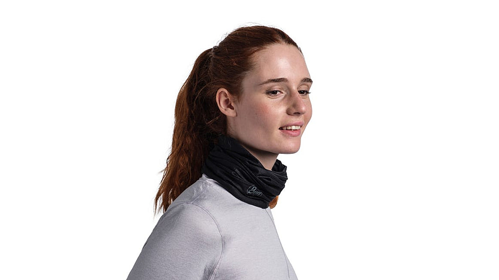 Buff Coolnet UV Neckwear, Solid Black, 119328.999.10.00