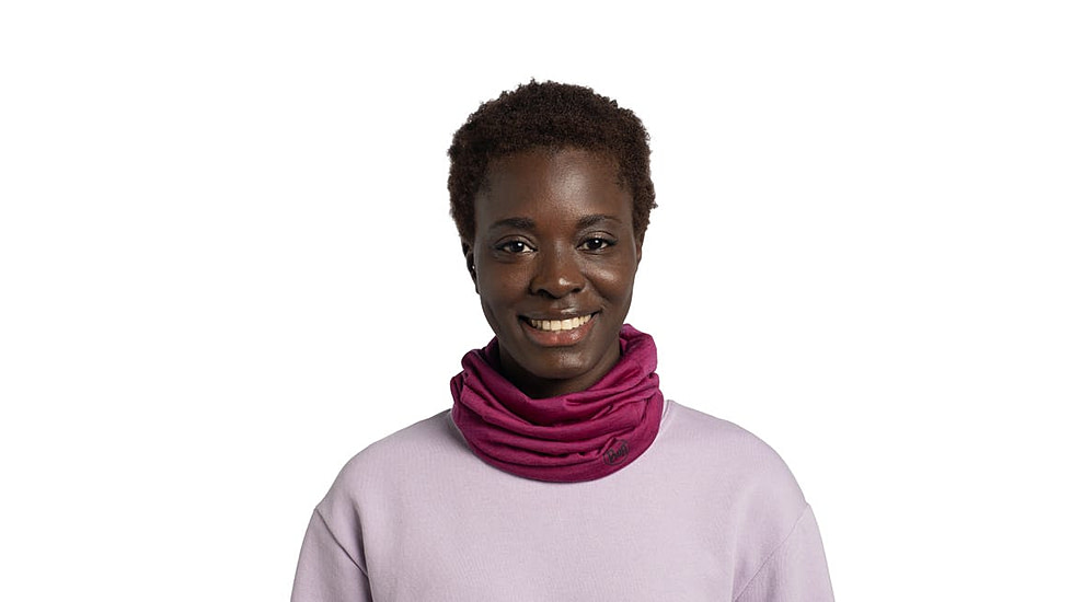 Buff Merino Lightweight Neckwear, Solid Magenta, 113010.535.10.00
