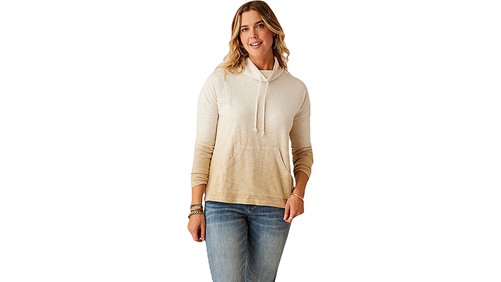 Carve Designs Bodie Funnel Neck - Womens, Lt. Khaki Ombre, Large, TKRB76-244-LG