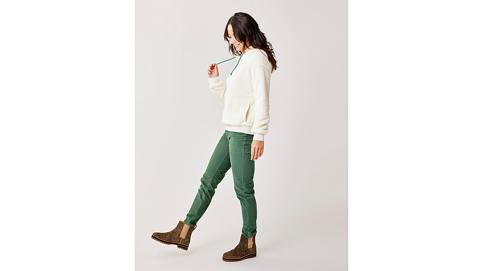 Carve Designs Brie Sherpa Hoodie - Womens, Birch, Extra Small, FLHS80-280-XS