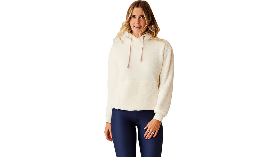 Carve Designs Brie Sherpa Hoodie - Womens, Birch, Extra Small, FLHS80-280-XS