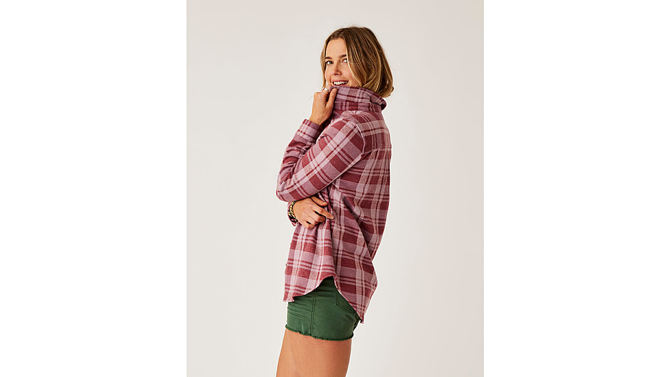 Carve Designs Fairbanks Supersoft Shirt - Womens, Brick Plaid, Extra Small, TKSS70-633-XS