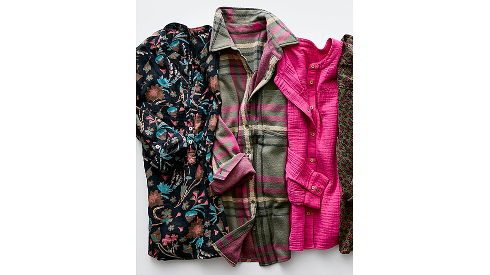 Carve Designs Fairbanks Supersoft Shirt - Womens, Fir Multiplaid, Small, TKSS70-392-SM