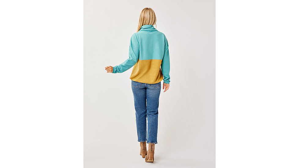 Carve Designs Rowayton Colorblock Cowl - Womens, Wave w. Wood, Small, FLRC20-482-SM