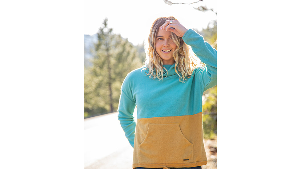 Carve Designs Rowayton Colorblock Cowl - Womens, Wave w. Wood, Small, FLRC20-482-SM