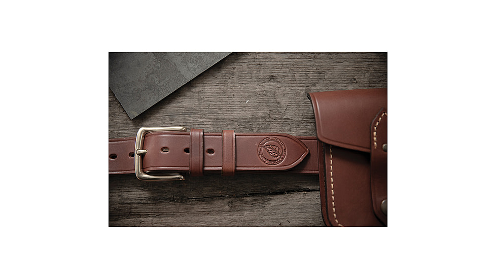 Casstrom Swedish Forest Belt - Men's, Large-2XL, 115cm, Brass Buckle, Leather, Brown, 11552