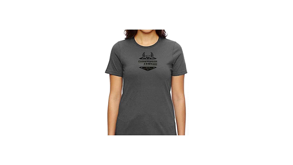 Christensen Arms Antler Wordmark SS Tee - Womens, Carbon, 2X, 730-CA107-40-01-103-06