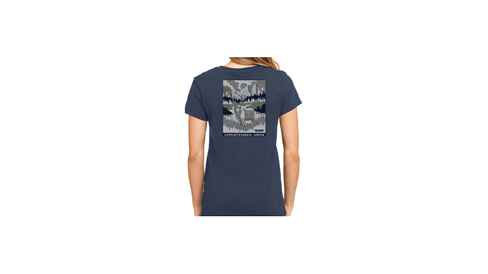Christensen Arms Buck Valley SS Tee - Womens, Dark Denim, L, 730-CA113-40-01-402-04