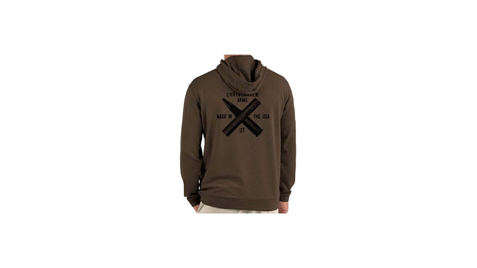 Christensen Arms Bullet &amp; Barrel Hoodie - Mens, Espresso, 3X, 730-CA086-30-00-502-07
