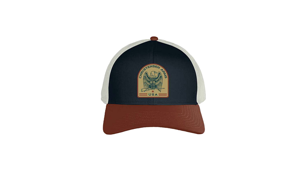 Christensen Arms Classic Eagle 2-Tone Trucker - Mens, Navy/Rust Red, OSFM, 730-CAH13-00-02-408-00
