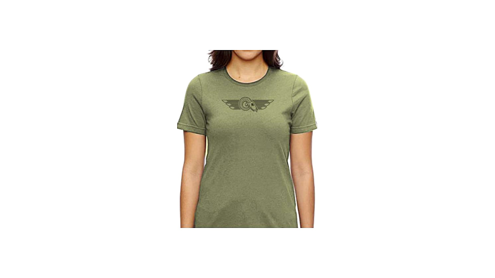 Christensen Arms Ram Skull SS Tee - Womens, Sage, S, 730-CA103-40-01-207-02