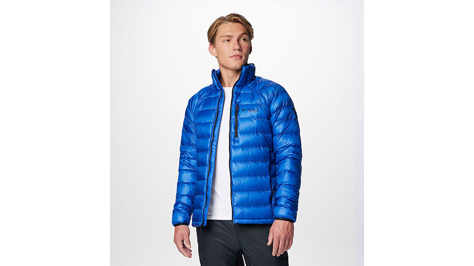 Columbia Arctic Crest Down Jacket - Mens, Mountain Blue, Medium, 2088781433-M