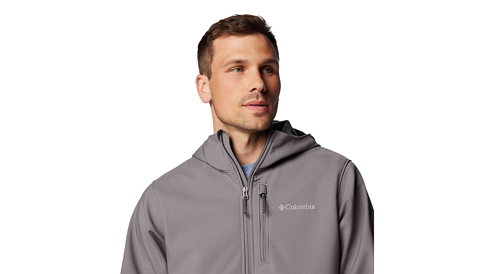 Columbia Ascender II Hooded Softshell Jacket - Mens, City Grey, Large, 2090451023-023-L