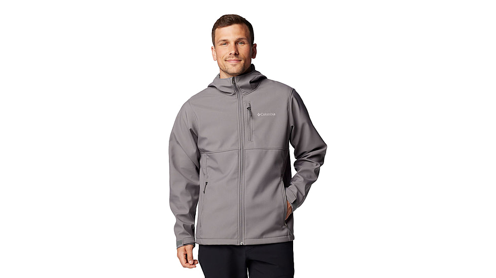 Columbia Ascender II Hooded Softshell Jacket - Mens, City Grey, Large, 2090451023-023-L