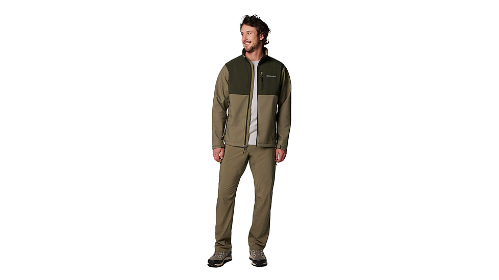 Columbia Ascender Softshell Jacket - Mens, Stone Green/Greenscape, Extra Large, 1556531398-398-XL