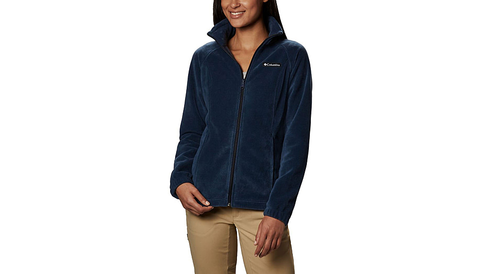 Columbia Benton Springs Full Zip Fleece Jacket - Womens, Columbia Navy, 2XL, 1372111425ClmbNvXXL