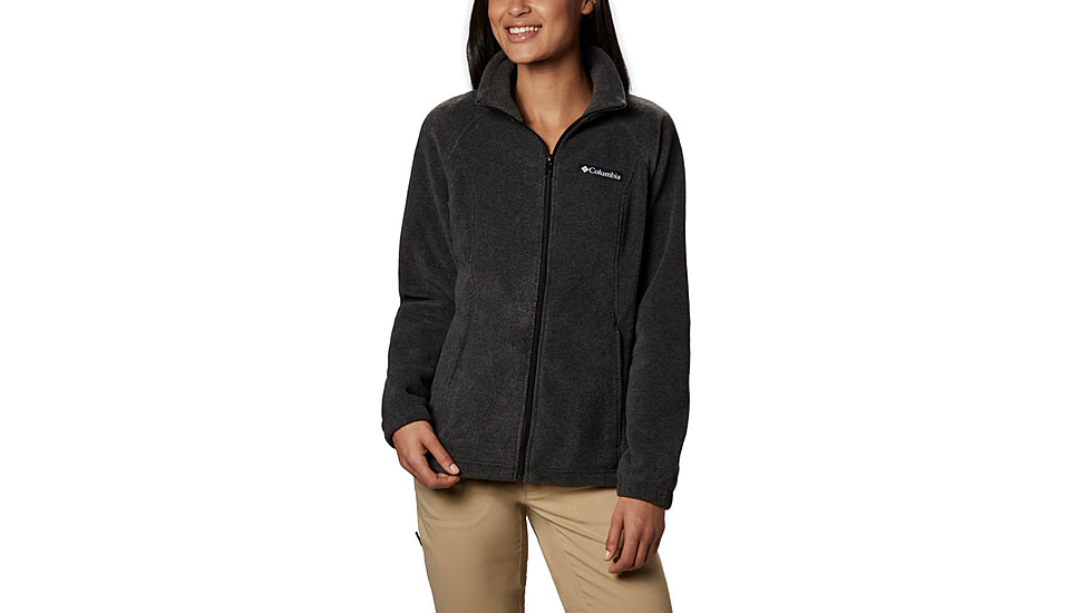 Columbia Benton Springs Full Zip Fleece Jacket - Womens, Charcoal Heather, 2XL, 1372111030ChlHthXXL