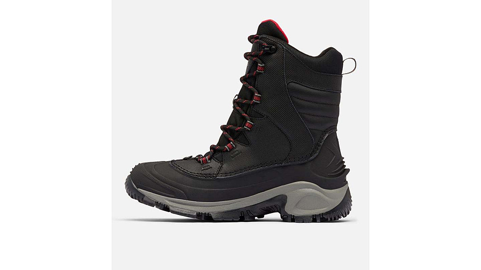 Columbia Bugaboot III Boots - Mens, Black/Bright Red, 11.5 US, 1791221-012-11.5