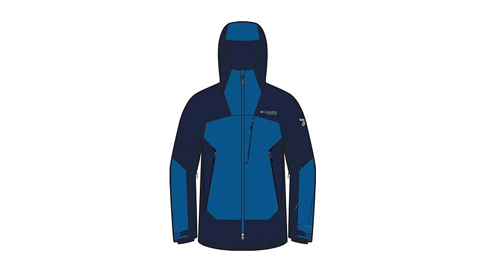 Columbia Cirque Bowl Jacket - Mens, Collegiate Navy/Mountain Blue, 2XL, 2087351-464-XXL