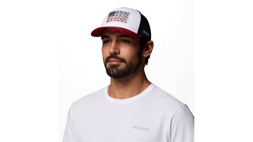 Columbia PFG Fish Flag Mesh Snap Back