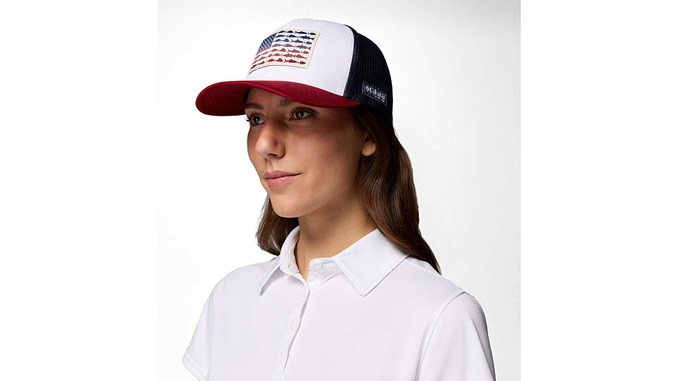 Columbia PFG Fish Flag Mesh Snap Back