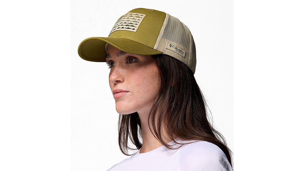 Columbia PFG Fish Flag Mesh Snap Back