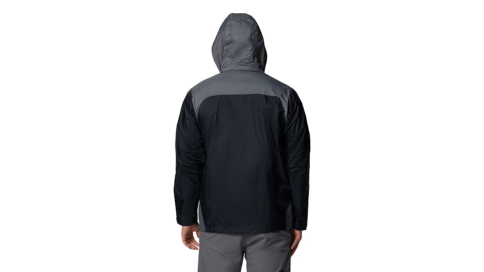 Columbia Glennaker Lake II Rain Jacket - Mens, Black/City Grey, XL, 2089791-012-XL