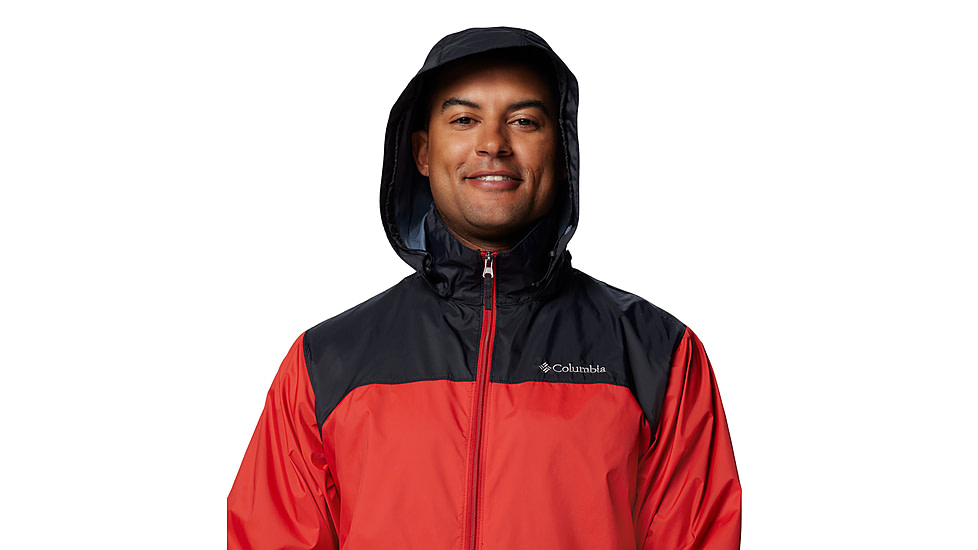 Columbia Glennaker Lake II Rain Jacket - Mens, Sail Red/Black, S, 2089791-698-S
