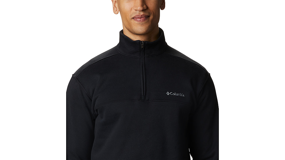 Columbia Hart Mountain II Half Zip Sweatshirt - Mens, Black, M, 1411621-010-M