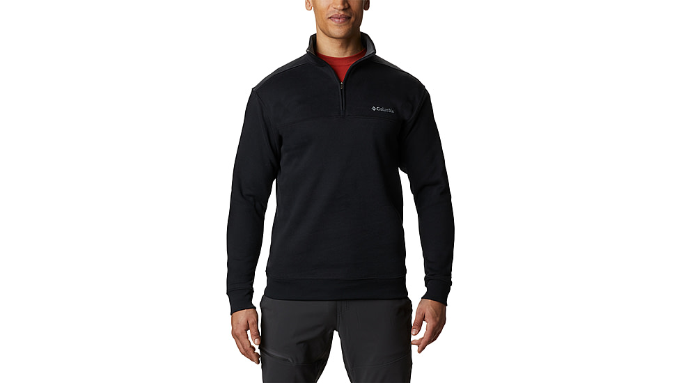 Columbia Hart Mountain II Half Zip Sweatshirt - Mens, Black, M, 1411621-010-M