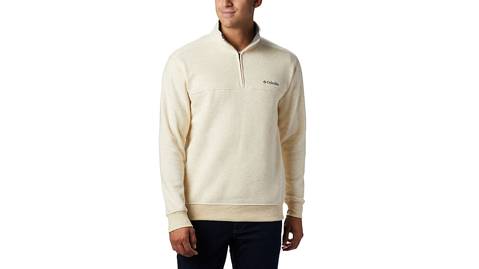 Columbia Hart Mountain II Half Zip Sweatshirt - Mens, Oatmeal Heather, XL, 1411621-242-XL