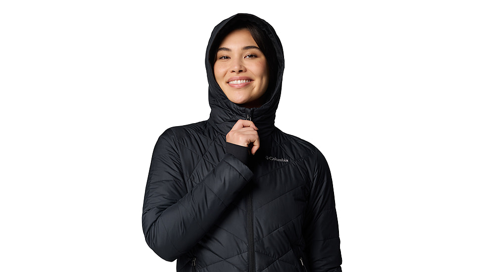 Columbia Heavenly Hooded Jacket - Womens, Black, S, 1738151-012-S