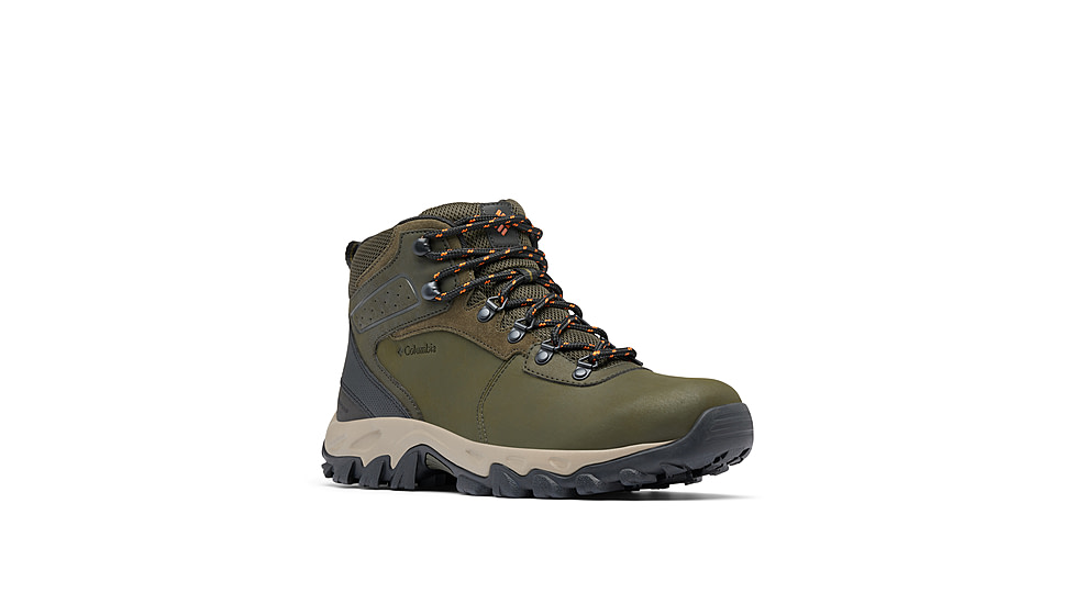Columbia Newton Ridge Plus II Waterproof Hiking Boot - Mens, Deep Olive/Desert Sun, 11.5, 1594731-315-11.5