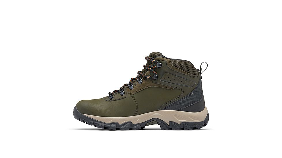 Columbia Newton Ridge Plus II Waterproof Hiking Boot - Mens, Deep Olive/Desert Sun, 11.5, 1594731-315-11.5