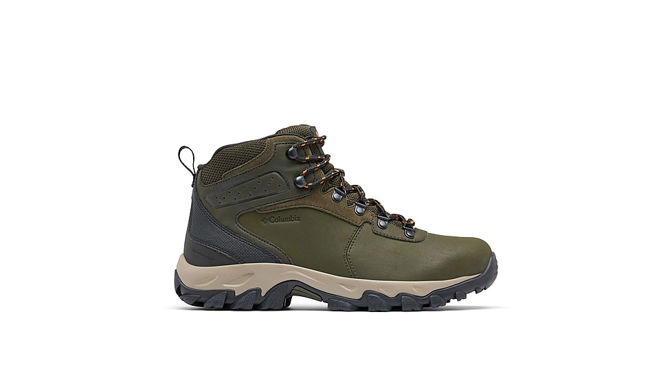 Columbia Newton Ridge Plus II Waterproof Hiking Boot - Mens, Deep Olive/Desert Sun, 11.5, 1594731-315-11.5