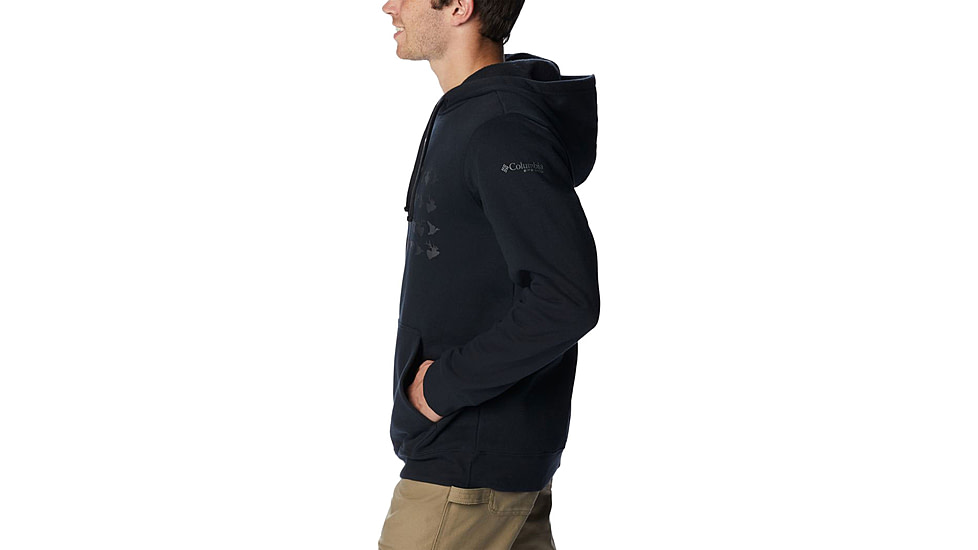 Columbia PHG Game Flag II Hoodie - Mens, Black/Graphite Game Flag, Small, 2013311010Bck,GrtGmeFlgS