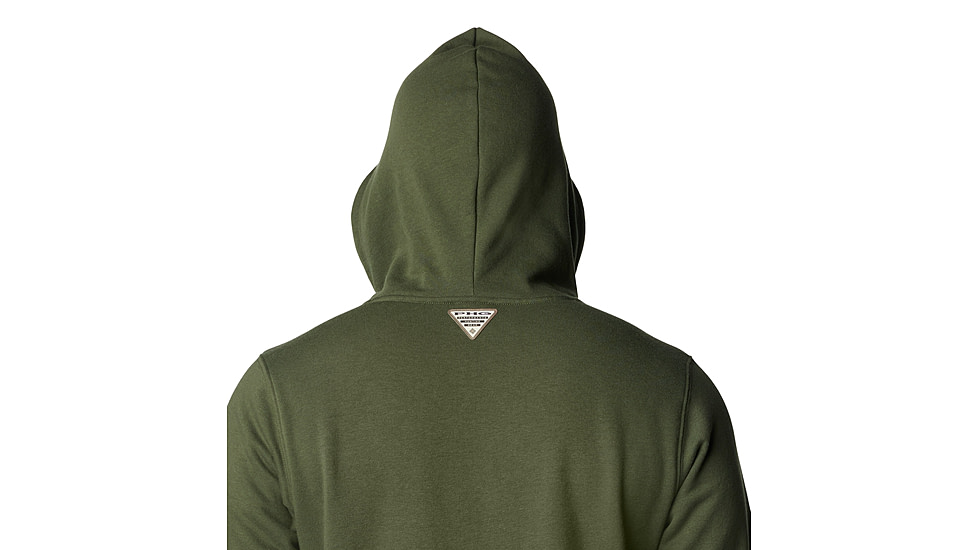 Columbia PHG Game Flag II Hoodie - Mens, Surplus Green/Sahara Duck Flag, Large, 2013311347-L