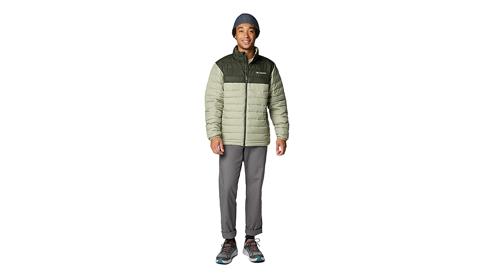 Columbia Powder Lite II Jacket - Mens, Safari/Greenscape, L, 2086961-348-L