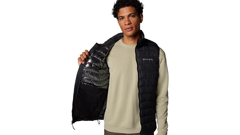 Columbia Powder Lite II Vest - Mens, Black, S, 2086971-010-S