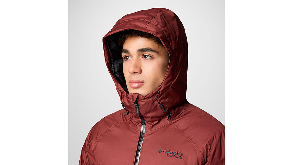 Columbia Roaring Fork II Down Jacket - Mens, Spice/Black, Medium, 2087341681-M