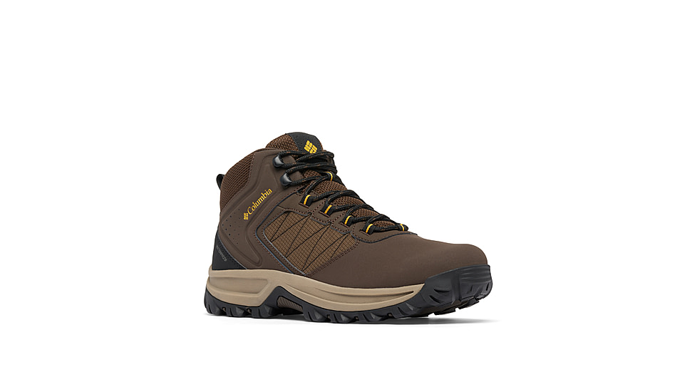 Columbia Transverse Hike Waterproof Shoes - Mens, Cordovan/Golden Yellow, 9, 2067401-231-9